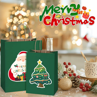 BagDream Kraft Paper Bags 25Pcs 5.25x3x8 Inches Small Paper Gift Bags with Handles Bulk for Party Favor, Retail, Merchandise, Black Gift Sacks
