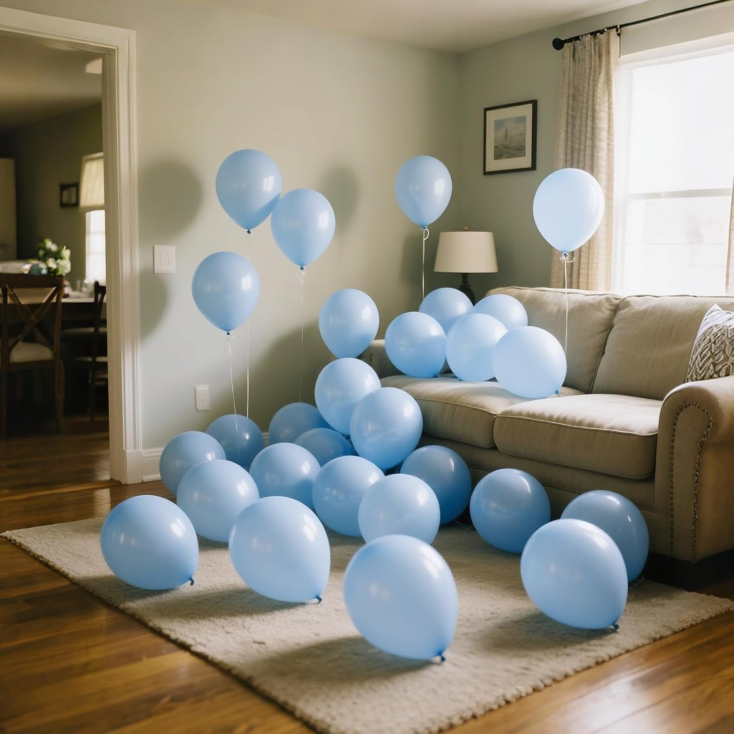 110pcs Black Balloon 12 inch, Black Latex Balloons for Birthday Party Baby Shower Wedding(with 2 Ribbons). - Colors B