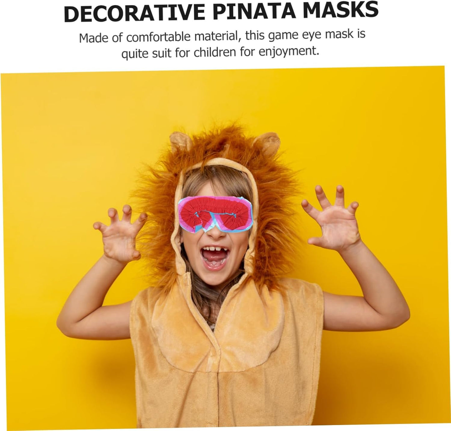 Ipetboom 2pcs Pinata Eye Masks Fun Blindfolds for Party Games for Birthday Celebrations Create Exciting Atmosphere for Group Activities