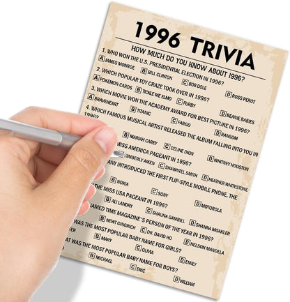 QUPT 40th Birthday Party Games, Movies in 1986 Games, Birthday Party Supplies for Adults, Fun 1986s Party Game，Pack of 30 Cards