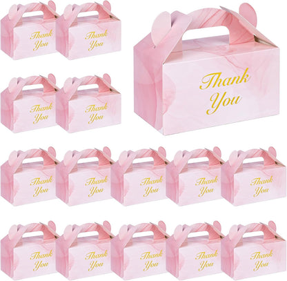 VGOODALL 16PCS Gable Treat Boxes Goodie Bags, 6x3.5x3.5inch Colorful Paper Gift Boxes for Kids Snacks, Candy, Toys, Birthday Party, Wedding