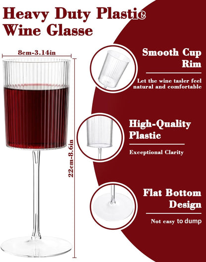 Ciaell 36 Pack Plastic Champagne Flutes - 6 Oz Disposable Champagne Glasses - Square Clear Plastic Toasting Glasses for Party Birthday Anniversary Wedding