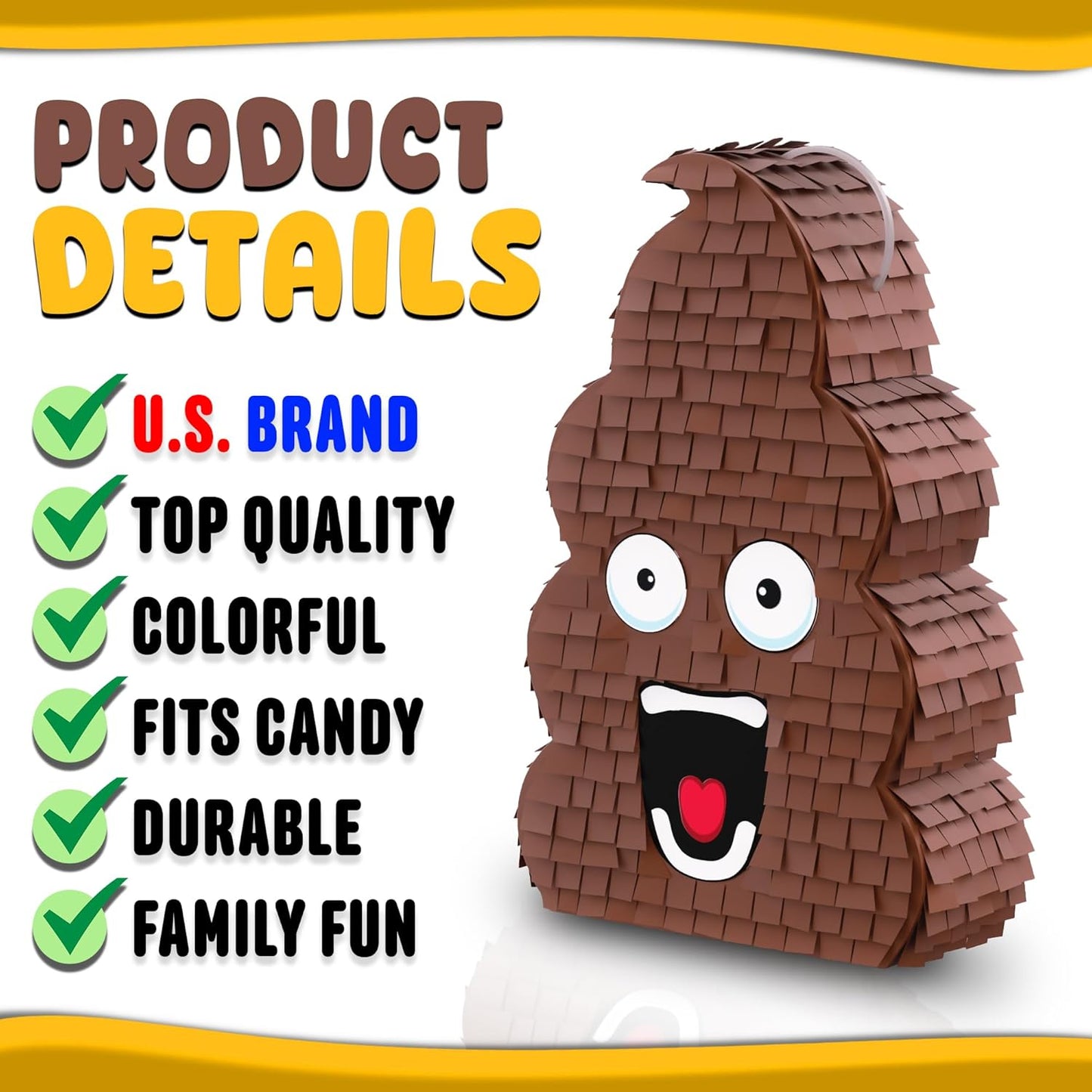 Jergrim Blue Monster Truck Piñata, Small 4 Piece Set, perfect for Kids Birthday Parties, Race Car Party Supplies fits piñata candy and party favors (17”X11”) Durable!