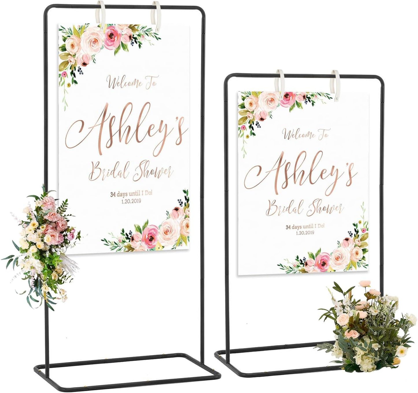 Wedding Welcome Sign Stand, 69" Wedding Sign Holder for Seating Charts ,Welcome to Our Wedding Sign Stand for Event Decor,Welcome Sign Stand for Party to Welcome Guests