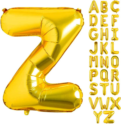 Lovoir 40 Inch Large Gold Letter A Balloons Big Size Jumbo Mylar Foil Helium Balloon for Birthday Party Celebration Decorations Alphabet Gold A