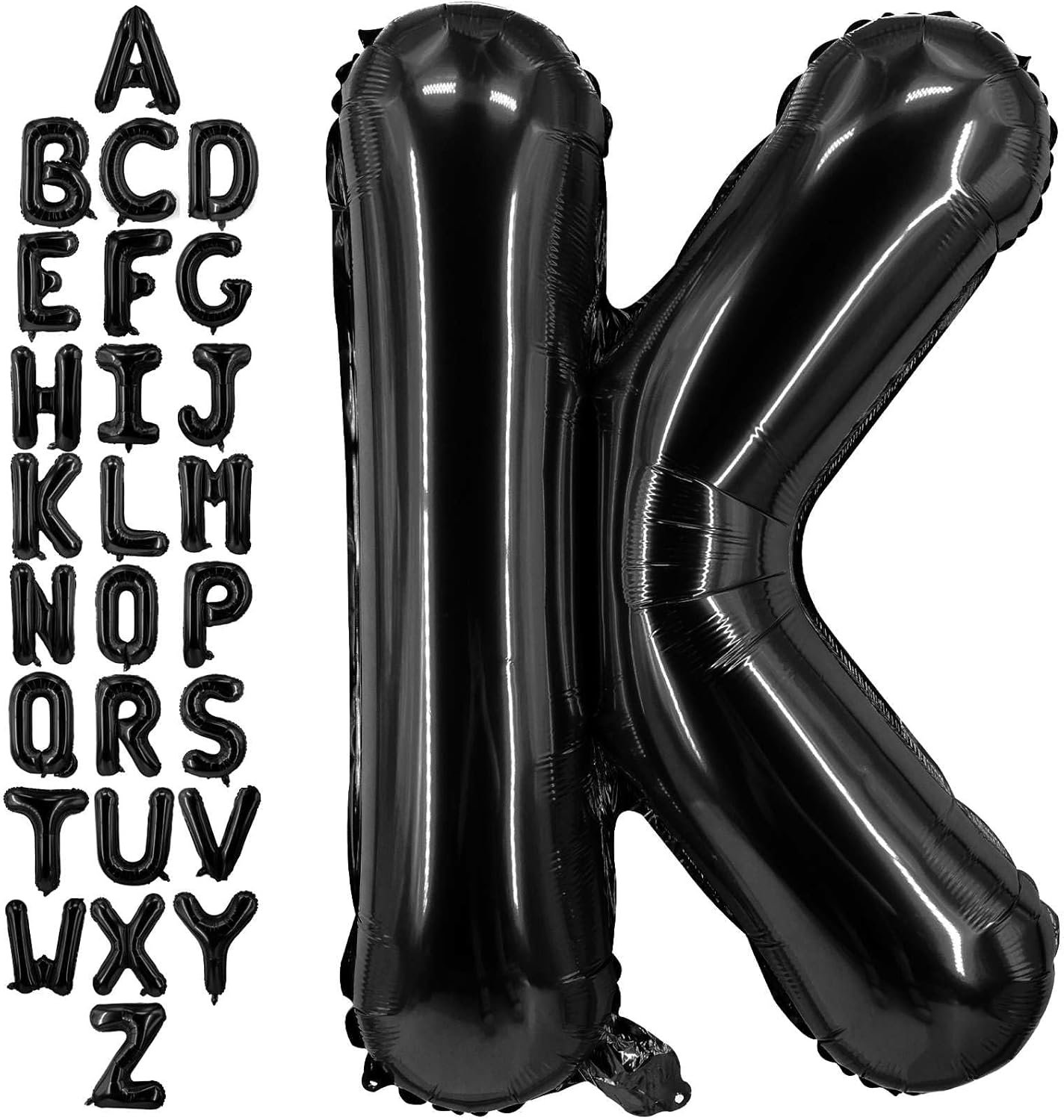 40 Inch Black Letter A Balloons, DIY Phrase Foil Alphabet Letter A Balloons DIY Word A Banner for Birthday Anniversary Celebration Graduation Party Supplies Decoration