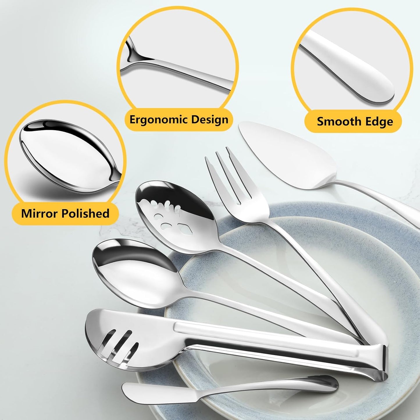 Pleafind 16 PCS Mini Serving Tongs - 4.3 inch, Food-Grade 18/8 Stainless Steel Mini Tongs, Mirror-polished Charcuterie Accessories for Coffee shops, tea party, bars, Sugar and Ice Bucket