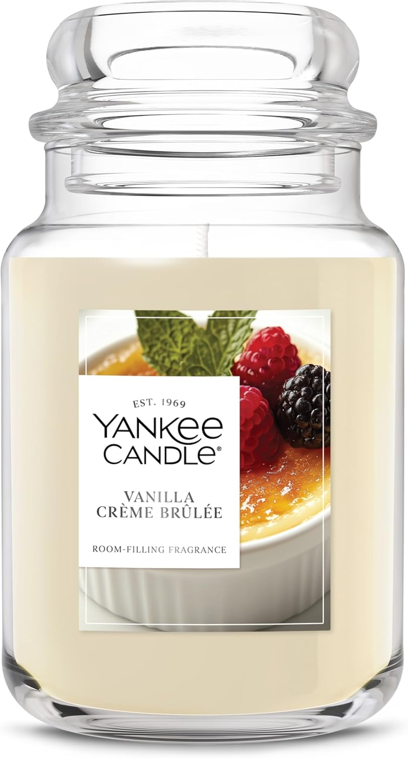 Yankee Candle Vanilla Cupcake, Scented Candle, 22oz Large Jar with up to 150 Hour Burn Time, Giftable, Birthdays