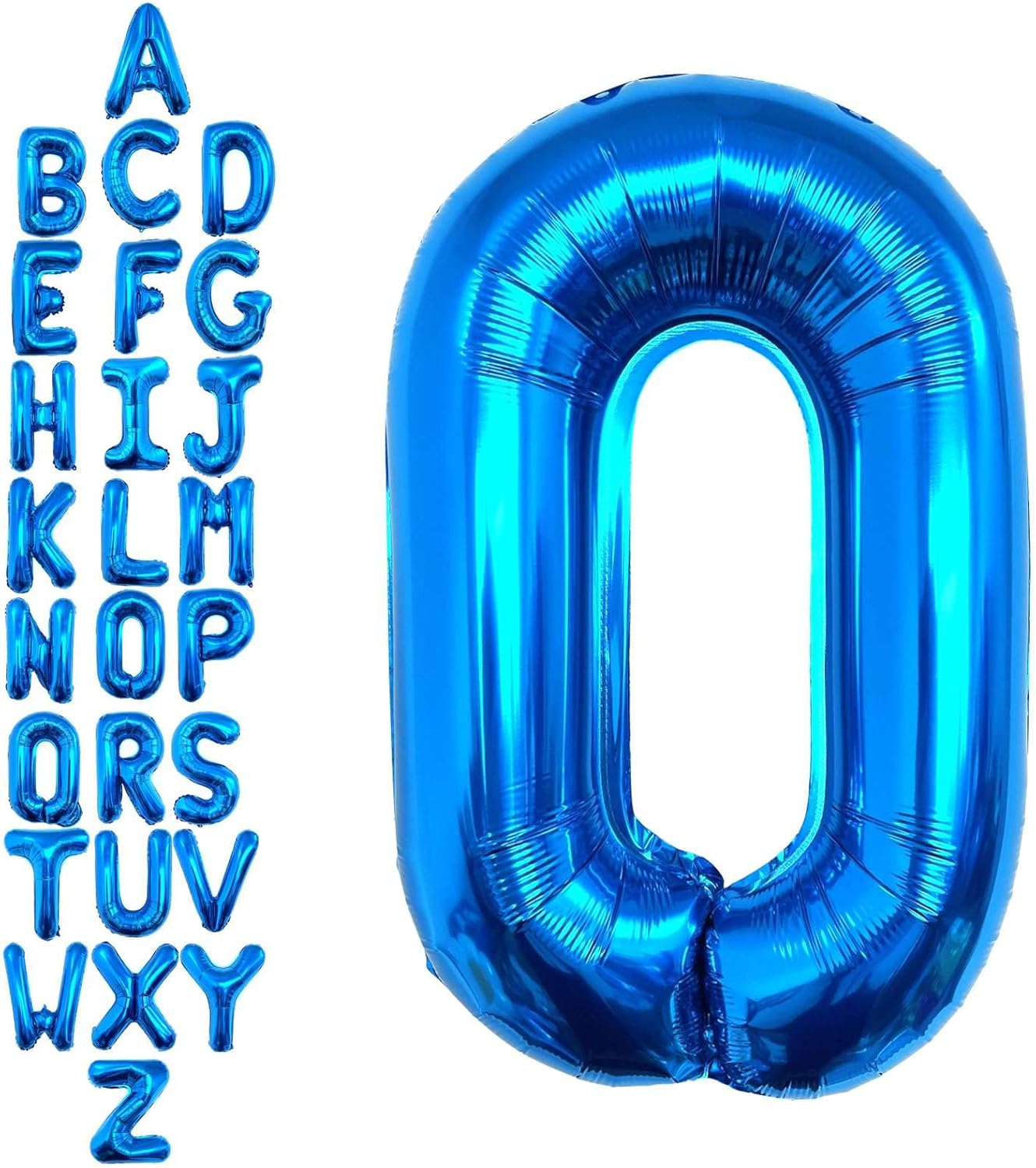 40 Inch Blue Letter A Balloons, DIY Phrase Foil Alphabet Letter A Balloons DIY Word A Banner for Birthday Anniversary Celebration Graduation Party Supplies Decoration