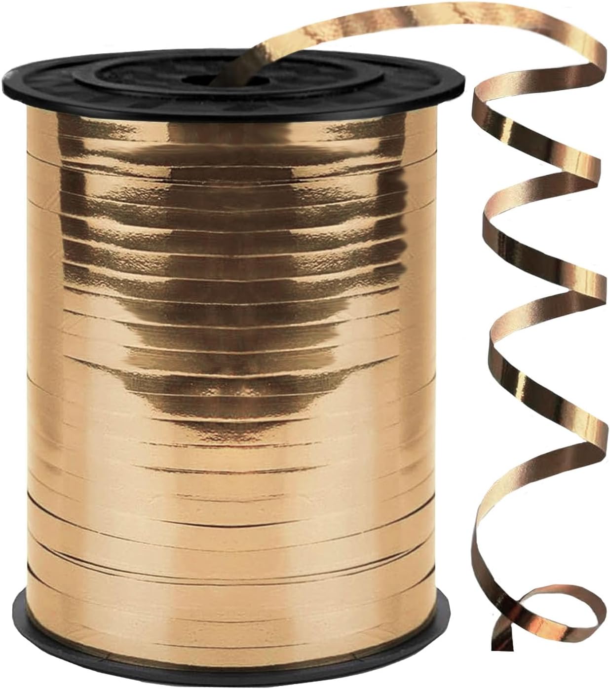 500 Yards Curling Ribbon,1/5 Inch Shiny Black Ribbon,Balloon String, Party Decoration,Ribbons for Florist Flower Bows for Graduation Supplies