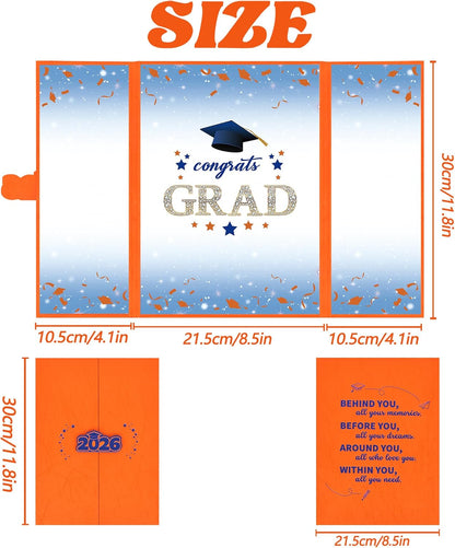 Vlipoeasn 2026 Graduation Guest Book Alternative, Black Gold Class of 2026 Graduation Party Decorations, Graduation Signature Book for 2026 College High School, Unique Graduation Gifts for Friends