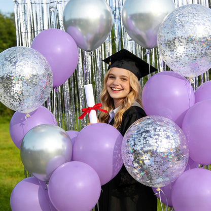 110pcs Black Balloon 12 inch, Black Latex Balloons for Birthday Party Baby Shower Wedding(with 2 Ribbons). - Colors B
