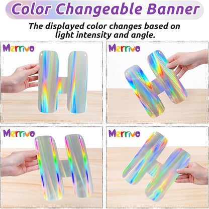 Iridescent Welcome Back We Missed You So Much Banner, Holographic Welcome Back Decorations, Pre-Strung Welcome Home sign for Office Party, Family Gathering, Back to School, Military Homecoming