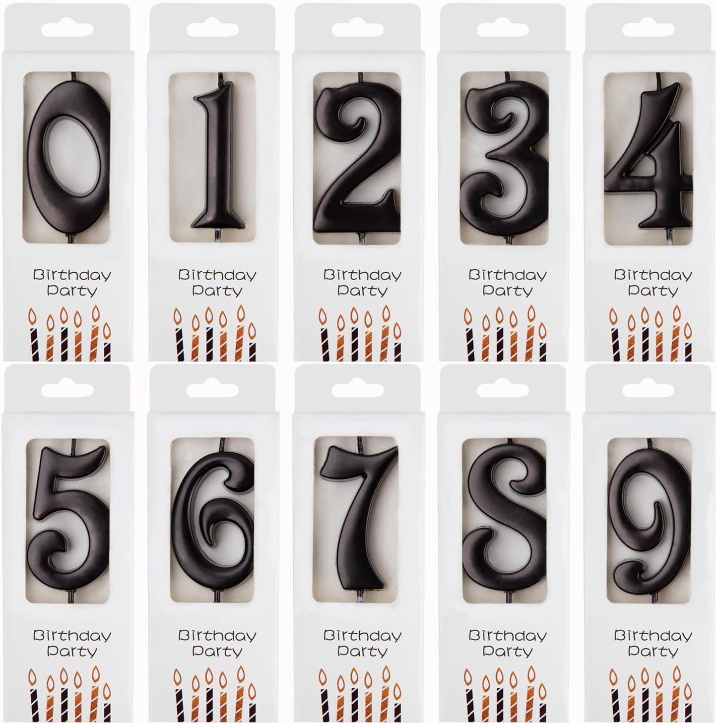 PHD CAKE 10-Count 0-9 Gold Number Birthday Candles, Number One Birthday, Gold Number Candles, Party Celebration, Baby Showers