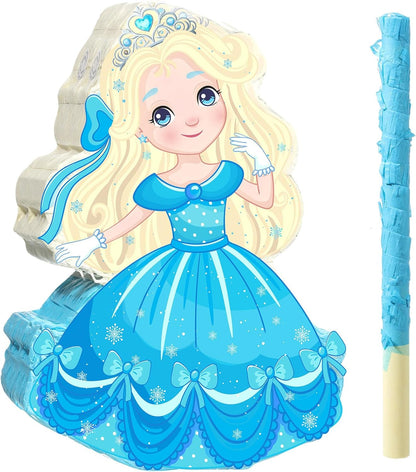 Threan Princess Piñata Fairy Party Decorations Pink Ballet Piñata Ballerina, Birthday Game Set Party Supplies for Girl Princess Theme Baby Shower Butterfly Birthday Supplies Decoration(Fairy)