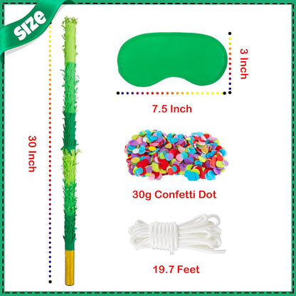PCFING 30 Inch Piñata Stick Kit Blue Very Sturdy Will Not Break, Suitable for Boys Girls Adults Can Have Fun at Any Party