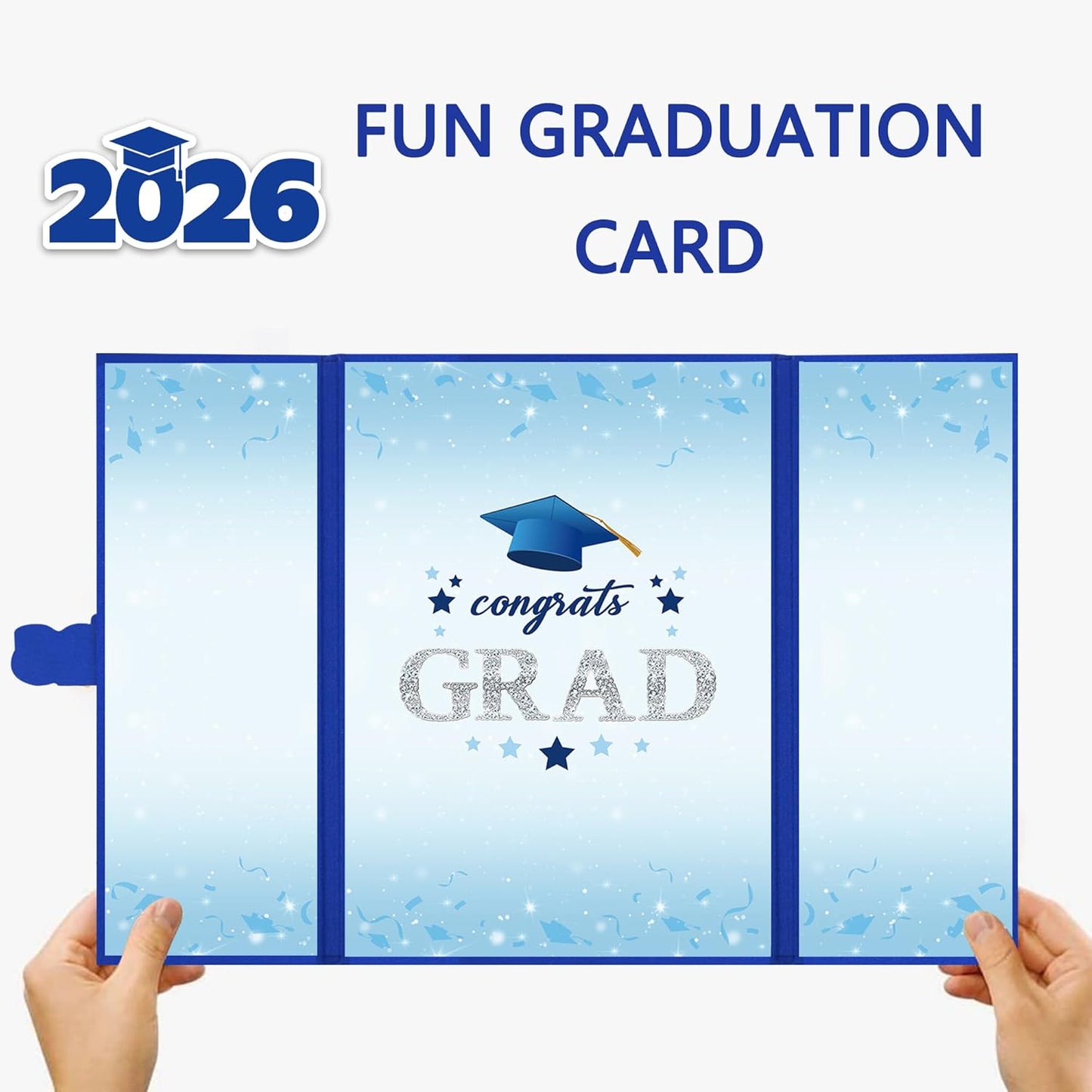Vlipoeasn 2026 Graduation Guest Book Alternative, Black Gold Class of 2026 Graduation Party Decorations, Graduation Signature Book for 2026 College High School, Unique Graduation Gifts for Friends
