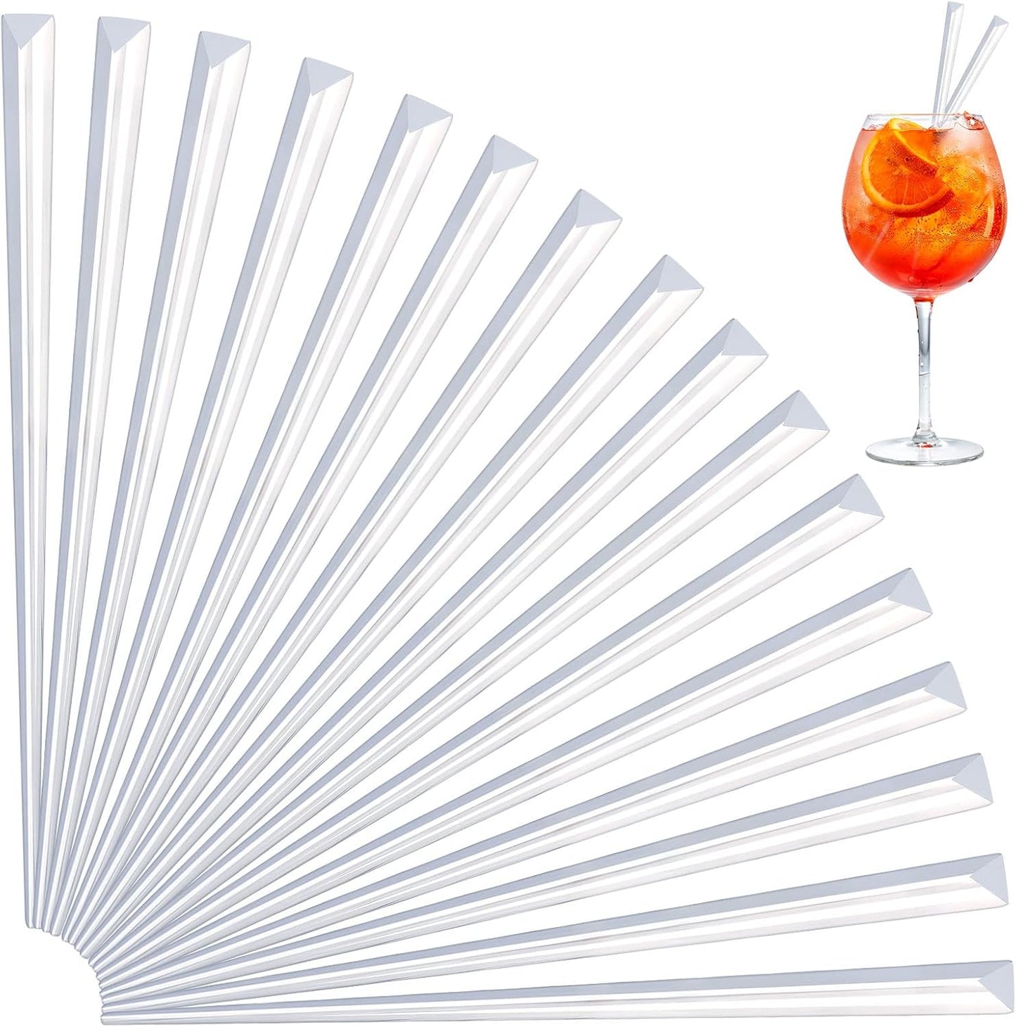 5000 Pieces 3.54 Inch Prism Picks Clear Triangular Plastic Cocktail Prism Picks Stylish Garnish for Cocktails, Ideal Toothpicks for Appetizers Drinks Versatile Fancy Skewers