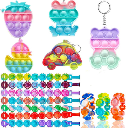 130 Pcs Party Favors for Kids, Easter Basket Egg Fillers, Treasure Box Toys, Classroom Prizes, Pinata Filler Goodie Bag Stuffers, Treasure Chest, Carnival Prize Box Toys for Boys Girls 4-8-12