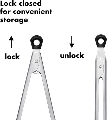 OXO Good Grips 7-Inch Mini Tongs, Stainless Steel