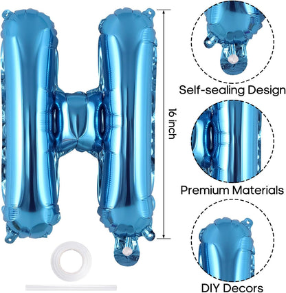 Happy Birthday Balloons Banner, Foil Balloon Personalized Name Letters Balloons Sign Birthday Party Decorations for Women Men Boys Girls Cream