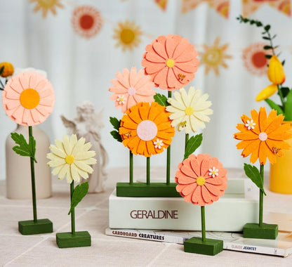SUNBEAUTY 4PCS Honey Bee Honeycomb Centerpieces Decorations Yellow Bee Honeycomb Table Centerpieces with Sunflower Stickers for Baby Shower Birthday Gender Reveal Birthday Decoration