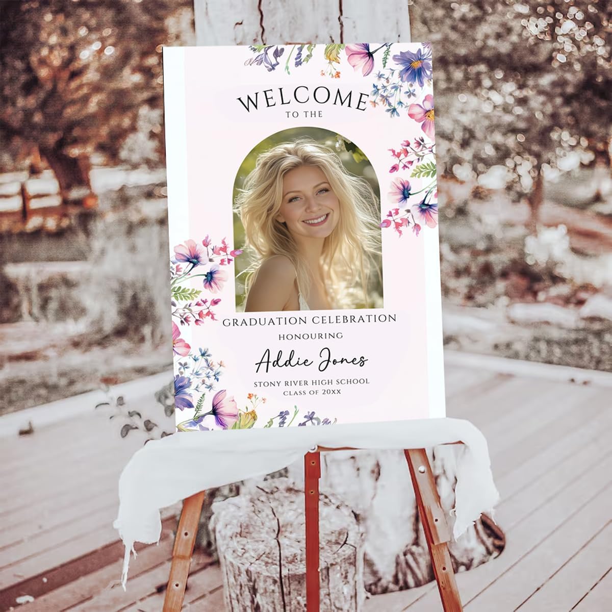 Graduation Party Welcome Sign, Photo Graduation Poster, Graduation Decorations, Grad Party Sign, Grad Welcome Sign, Graduation gift for best friend, Graduation gift for daughter, sister, brother - 1
