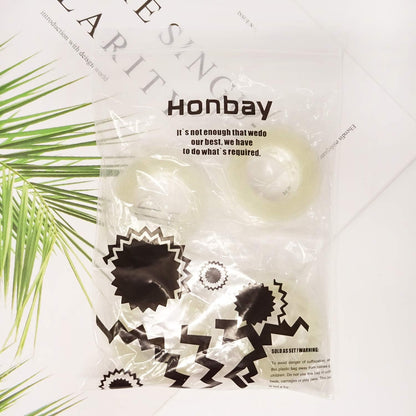 Honbay 4 Rolls Clear Single Hole Balloon Garland Kits Balloon Decorating Strips Tapes for Wedding and Party (16 Feet of each Roll)