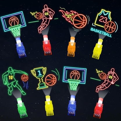 36Pcs Basketball Themed LED Finger Lights Basketball Party Favors Glow in the Dark Light Up Finger Lights Sport Themed Toys Bulk for Kids Sport Birthday Goodie Bags Stuffers Classroom Prizes Gifts