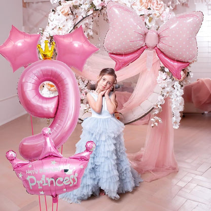 Dinosaur 5th Birthday Decorations, Dinosaur Birthday Party Decorations with Giant Inflatable Dinosaur Balloons 40 Inch Helium Foil Mylar Number 5 Balloons for Dinosaur Theme Birthday Party Decorations