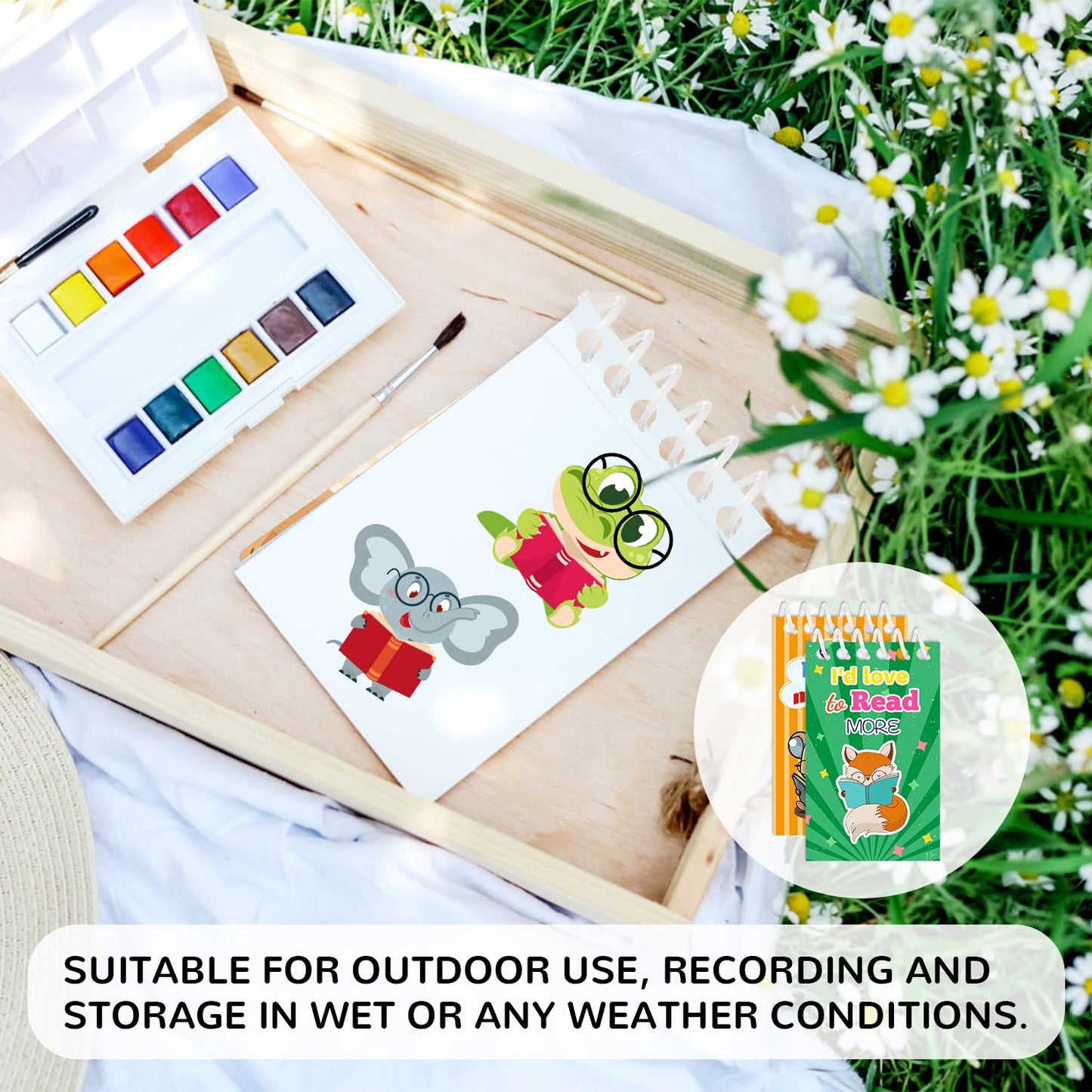 YYMYMGJ 24 Pcs Reading Book Mini Spiral Notebooks Love to Read Pocket Notepads Journal Memo Pads for Reading Book Birthday Party Favors Gifts Goodie Bag Office School Classroom Rewards