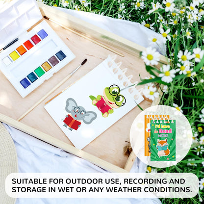 YYMYMGJ 24 Pcs Reading Book Mini Spiral Notebooks Love to Read Pocket Notepads Journal Memo Pads for Reading Book Birthday Party Favors Gifts Goodie Bag Office School Classroom Rewards