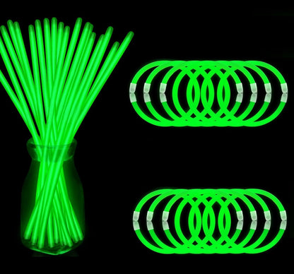 200 Pcs Red Glow Sticks Bracelet Necklaces Bulk Glow in The Dark Party Supplies 8” Light Up Stick with Connectors for Christmas Valentine's Day Easter 4th of July Party Favors Birthday Carnival