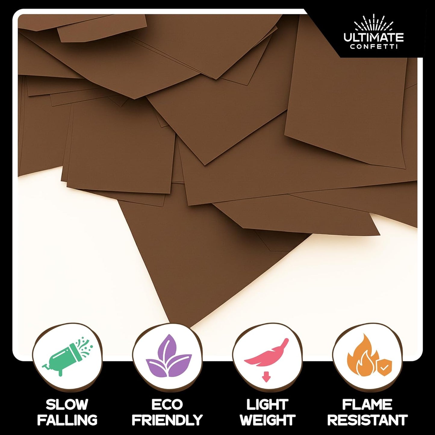 Ultimate Confetti, Multicolor Biodegradable Confetti - Rectangular Fluttering Tissue Paper Confetti for Cannon and Launcher use - Best for Holidays, Birthday, Wedding, and Parties - 1 lb, 16 oz