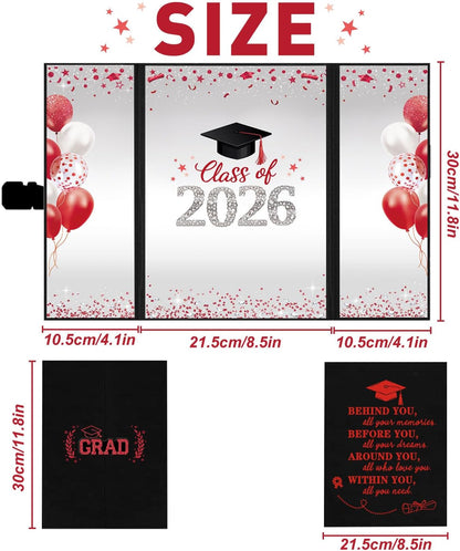 QIYANPAX Graduation Guest Book 2026, Blue and Gold Graduation Decorations Class of 2026, Graduation Signature Book, Congrats Grad Guest Book Alternative, Unique Graduation Gifts