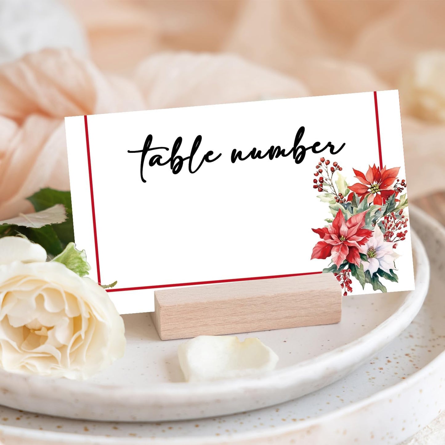Boho Floral Place Cards for Table Setting, Wedding Placecards, Tent Cards Decor For Bridal Shower Anniversary Party Decorations, 25 Pack Baby Shower Food Name Card, 2 x 3.5" /001