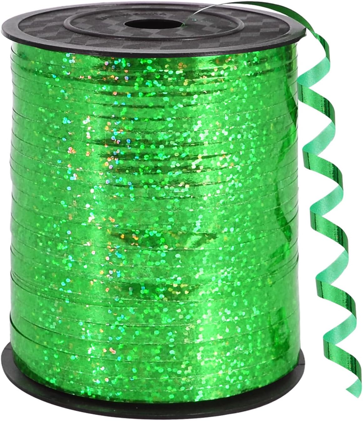 BEISHIDA 500 Yards Red Ribbon Crimped Curling, Balloon String Shiny Metallic Roll for Gift Wrapping Ribbon for Birthday Valentines Day Wedding Mother's Day Party Decorations