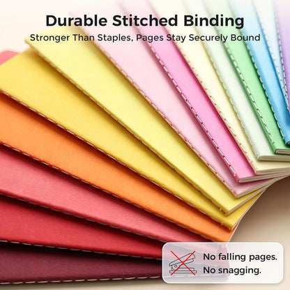 Koogel 32 Pack Small Notebooks Bulk, 3.5 x 5.5 Inch Mini Journal Pocket Notepads Set for Back To School, Colorful Cover Memo Notepad for Kids Students Office Supplies,Tiny Note Book Bulk