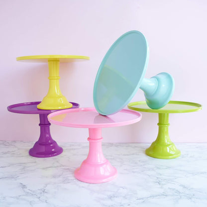 Twine Melamine Cake Stand, Cupcake Display Home Decor Food and Dessert Serving Accessory, 11.5 x 8 Inches, White, Set of 1