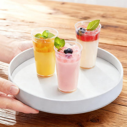 Peohud 100 Pack 3oz Plastic Dessert Cups with Spoons, Mini Dessert Shooter Cups, Disposable Parfait Appetizer Cups Shot Glasses for Desserts, Pudding, Event and Party