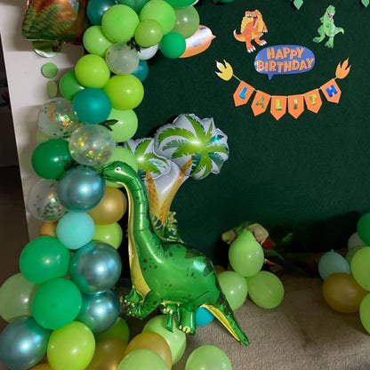 Dinosaur 5th Birthday Decorations, Dinosaur Birthday Party Decorations with Giant Inflatable Dinosaur Balloons 40 Inch Helium Foil Mylar Number 5 Balloons for Dinosaur Theme Birthday Party Decorations