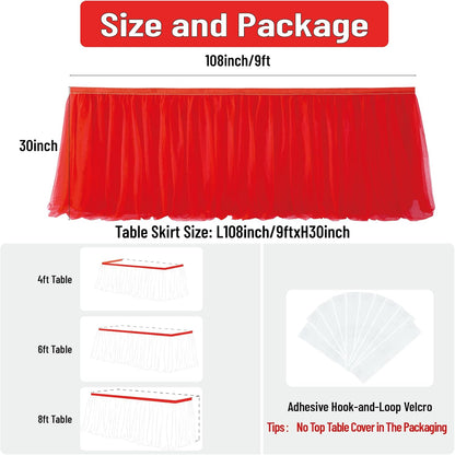 72inch Champagne Gold Tulle Table Skirts for Rectangle Round Tables, Gold Grim Ruffle Tulle Tutu Cloth Table Skirt 6ft for Wedding Birthday Party Cake Dessert Decor(No Top Cover)