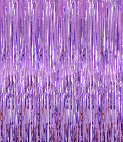 i-CHONY 2 Pcs 3.2ft x 8.2ft Champagne Gold Metallic Tinsel Foil Fringe Curtains Photo Booth Backdrop for Baby Shower Birthday Wedding Holiday Celebration Bachelorette Party Decorations