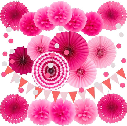 XIKSXITN 12 pc Rose Gold Gradient Tissue Paper Pom poms-Hanging Gold Dot White Paper Pom Poms Paper Flowers Ball for Party Decorative(8&10&12 inch)