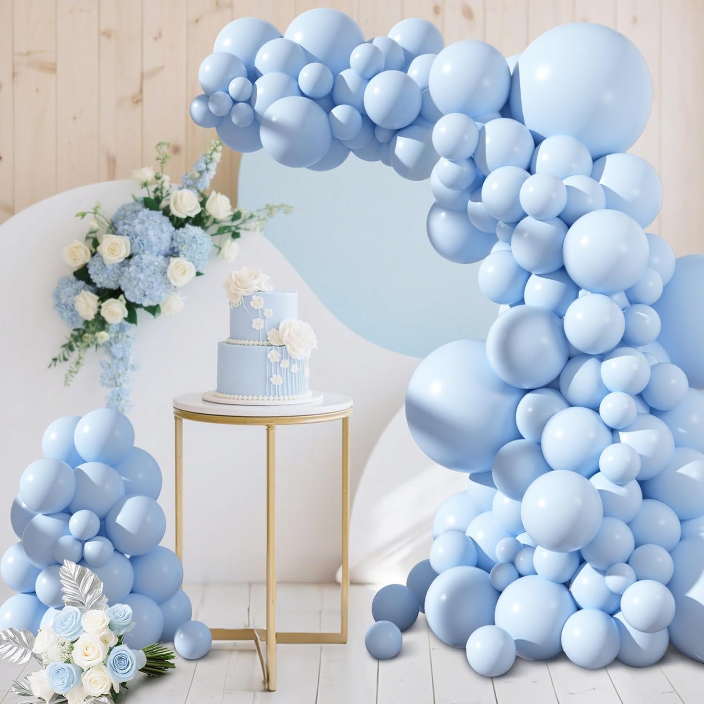 Amandir 153pcs White Sand Balloons Arch Garland Kit Different Sizes 18 12 10 5 Inch Cream Beige Sand White Latex Balloon for Birthday Boho Neutral Baby Shower Wedding Anniversary Party Decorations