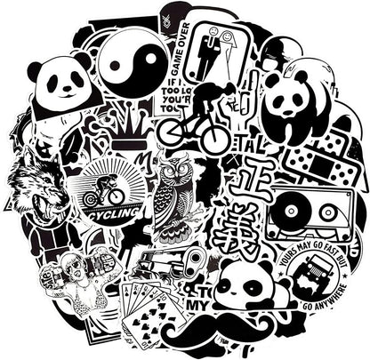QTL Neon Stickers for Teens & Students Prizes, Waterproof Vinyl Party Favor Stickers, School Rewards, Water Bottle and Laptop, 50PCS - Colors A