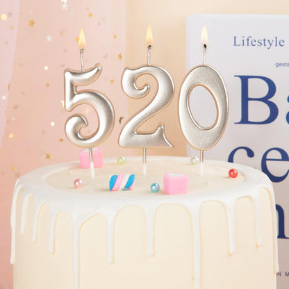 PHD CAKE 10-Count 0-9 Gold Number Birthday Candles, Number One Birthday, Gold Number Candles, Party Celebration, Baby Showers