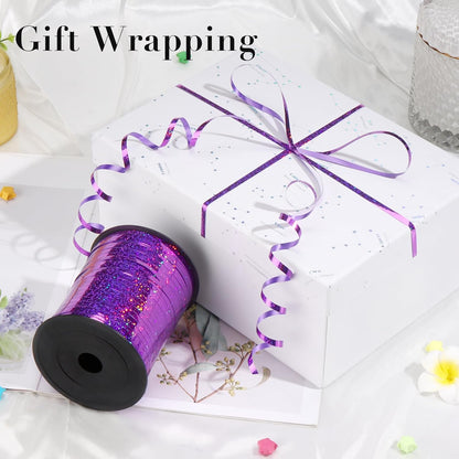 Rose Gold Curling Ribbon - 500 Yard Shiny Metallic Curling Ribbon for Gift Wrapping, Balloons, Birthdays & Parties