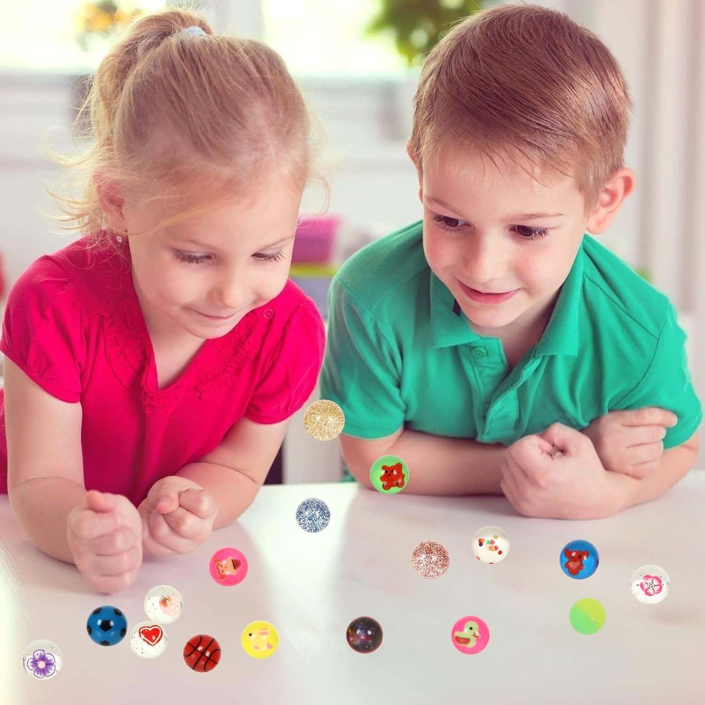 Small Bouncy Balls for Kids Prize box Toys for Kids 3-5 4-8, Mini Party Favors for Kid Classroom Treasure Box Prize, Rubber Balls Easter Goodie Bag Stuffer Pinata Stuffers Kid Party Bag Fillers 27pcs