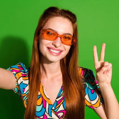 Pibupibu 40 Pack Rectangle Sunglasses Bulk 90s Retro Cool Party Sunglasses for Women Men Fun Glasses Set
